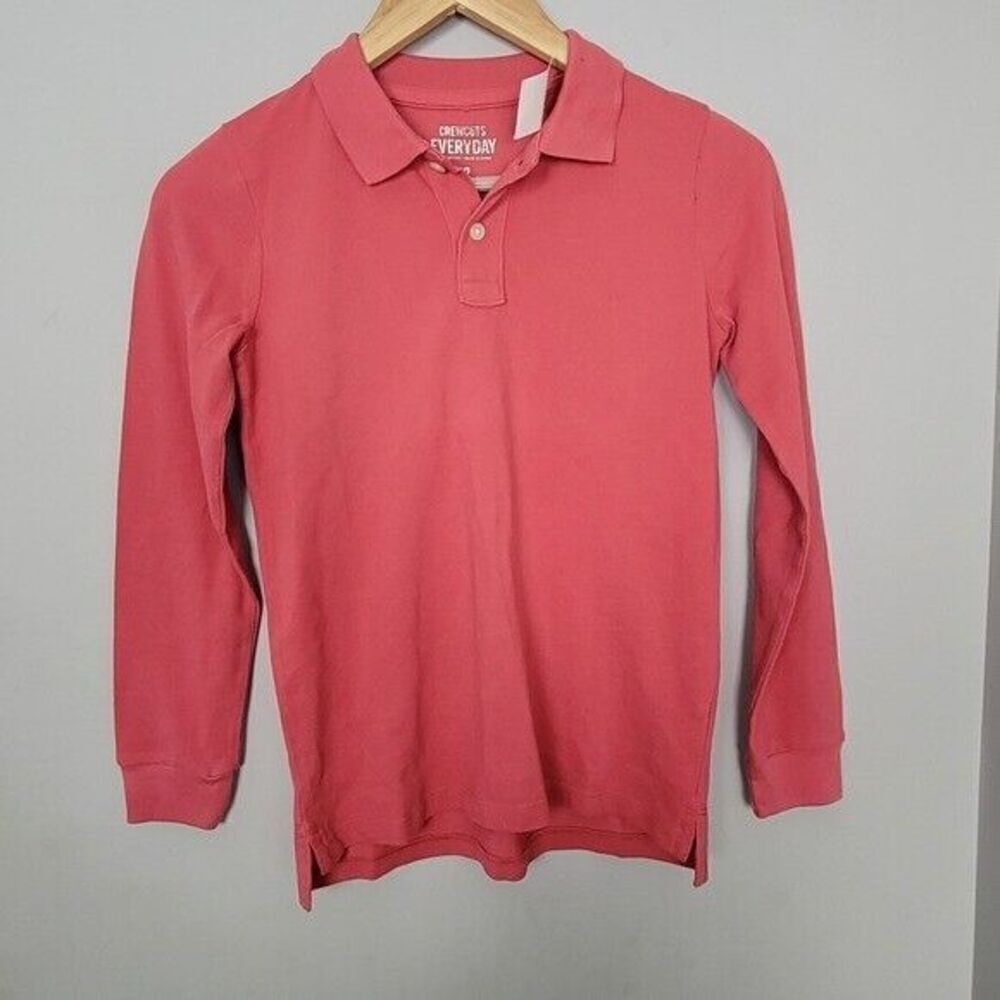 Crewcuts J crew kids Long SLEEVE boys Polo 12 NWT